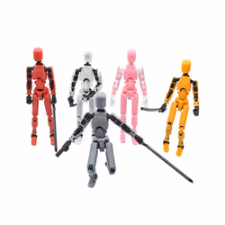 Multi-Jointed Movable Robot Model Doll Dummy 13 3D Printed Mannequin Novelty toys Action Figure Shapeshift - Orange