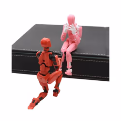 Multi-Jointed Movable Robot Model Doll Dummy 13 3D Printed Mannequin Novelty toys Action Figure Shapeshift - Orange