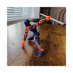 Multi-Jointed Movable Robot Model Doll Dummy 13 3D Printed Mannequin Novelty toys Action Figure Shapeshift - Dark blue