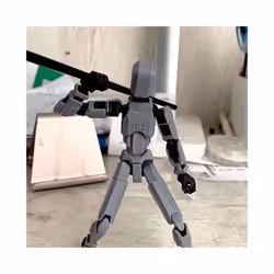 Multi-Jointed Movable Robot Model Doll Dummy 13 3D Printed Mannequin Novelty toys Action Figure Shapeshift - Grey