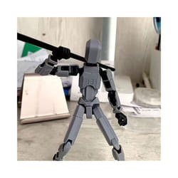 Multi-Jointed Movable Robot Model Doll Dummy 13 3D Printed Mannequin Novelty toys Action Figure Shapeshift - Grey