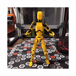 Multi-Jointed Movable Robot Model Doll Dummy 13 3D Printed Mannequin Novelty toys Action Figure Shapeshift - Yellow