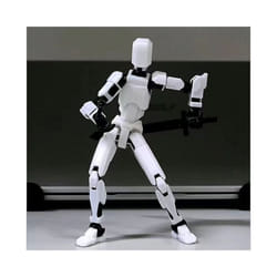 Multi-Jointed Movable Robot Model Doll Dummy 13 3D Printed Mannequin Novelty toys Action Figure Shapeshift - White