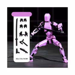 13 Action Figures T13 Figure 3D Printed Multi-Jointed Movable Lucky 13 Action Figure Nova 13 Action - Purple
