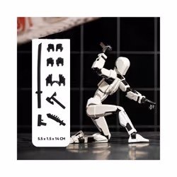 13 Action Figures T13 Figure 3D Printed Multi-Jointed Movable Lucky 13 Action Figure Nova 13 Action - White