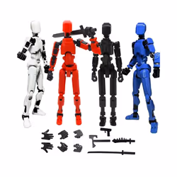 13 Action Figures T13 Figure 3D Printed Multi-Jointed Movable Lucky 13 Action Figure Nova 13 Action - White