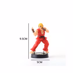 Anime Street Fighter Fighting Game Action Figure Ken Masters Hoshi Ryu PVC Kawaii Toys Dolls Room Decor - B No Box