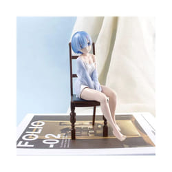 Re:Life in a different world from zero Rem Sit on Chairs  Action Figures Model Doll Collection Toy 16cm - 1, pack by bag