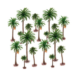 Height Coconut Palm Tree Model DIY Park Rainforest Train Railroad Decoration Building Landscape Miniature - 12cm 5pcs