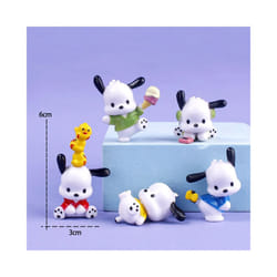 New 5pcs Sanrio Cinnamoroll Toys Action Anime Figures Cinnamoroll Set  Kawaii Tabletop Decoration Room - 5pcs