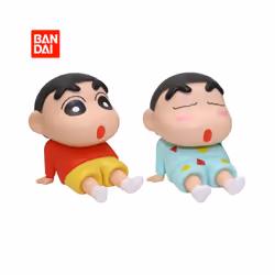 Crayon Shin-Chan Anime Figure Phone Holder Kawaii Desktop Ornaments Phone Support Mini GK Collection - 2pcs no box