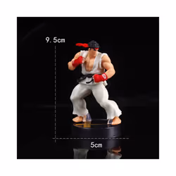 Anime Ken Masters Hoshi Ryu Action Figure PVC Toys Cute Street Fighter Game Dolls Room Decor Birthday - White
