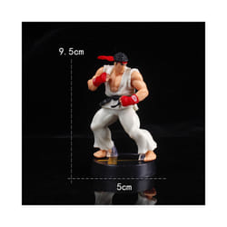 Anime Ken Masters Hoshi Ryu Action Figure PVC Toys Cute Street Fighter Game Dolls Room Decor Birthday - White
