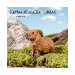 Wild Animals Simulation Rodent Marmot Capybara Model Action Figure Figurine Collection Cute Kid Toy - Capybara C