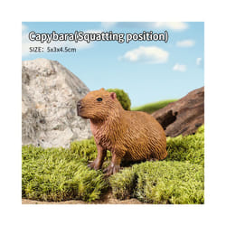 Wild Animals Simulation Rodent Marmot Capybara Model Action Figure Figurine Collection Cute Kid Toy - Capybara C
