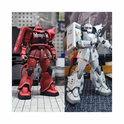 Hg 1/144 Mc-06c-6 R6 Zaku 2 The Base Limited Ver Painting Color Assembly Model Kit Collection Action - Red