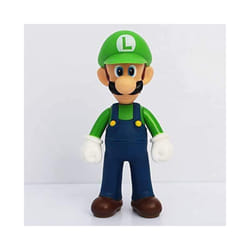 Game Super Mario Bros Cartoon Dolls Model Anime Figures Luigi Yoshi Mario Creative Collectible Model - A14-12cm