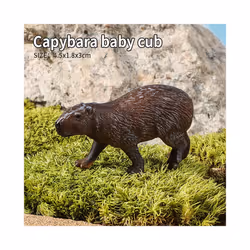 Wild Animals Simulation Rodent Marmot Capybara Model Action Figure Figurine Collection Cute Kid Toy - Capybara cubs