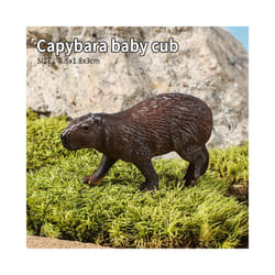 Wild Animals Simulation Rodent Marmot Capybara Model Action Figure Figurine Collection Cute Kid Toy - Capybara cubs