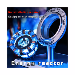 First-generation Mark1 Ark reactor. Mark1 core logo. Core luminous model. Superhero 1:1 cosplay toy, - Mark2