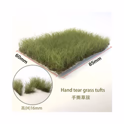 Height 16mm Artificial Grass Tufts Miniature Bushes Plant Cluster For Diy Model Sand Table Scene Garden - dongou
