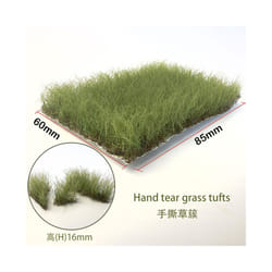 Height 16mm Artificial Grass Tufts Miniature Bushes Plant Cluster For Diy Model Sand Table Scene Garden - dongou