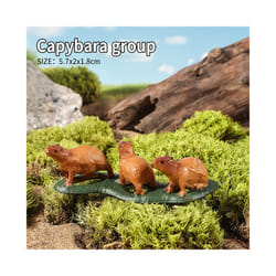 Wild Animals Simulation Rodent Marmot Capybara Model Action Figure Figurine Collection Cute Kid Toy - Capybara group