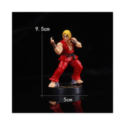 Anime Ken Masters Hoshi Ryu Action Figure PVC Toys Cute Street Fighter Game Dolls Room Decor Birthday - Red