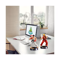 Anime Ken Masters Hoshi Ryu Action Figure PVC Toys Cute Street Fighter Game Dolls Room Decor Birthday - Red