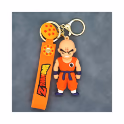 Anime Dragon Ball Keychain Fashion Jewelry Son Goku Vegeta Piccolo Crystal Ball Resin Action Figures - F