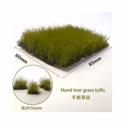 Height 16mm Artificial Grass Tufts Miniature Bushes Plant Cluster For Diy Model Sand Table Scene Garden - beiou