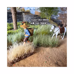 Height 16mm Artificial Grass Tufts Miniature Bushes Plant Cluster For Diy Model Sand Table Scene Garden - beiou