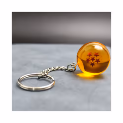 Anime Dragon Ball Keychain Fashion Jewelry Son Goku Vegeta Piccolo Crystal Ball Resin Action Figures - N