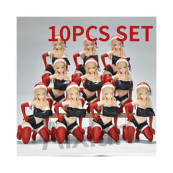 Aixlan NSFW Insight Figure Carol Lu Nikukan Sexy Girl Christmas Gift 12cm PVC Action Figure Toy Collection - 10PCS SET