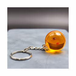 Anime Dragon Ball Keychain Fashion Jewelry Son Goku Vegeta Piccolo Crystal Ball Resin Action Figures - J