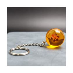 Anime Dragon Ball Keychain Fashion Jewelry Son Goku Vegeta Piccolo Crystal Ball Resin Action Figures - O
