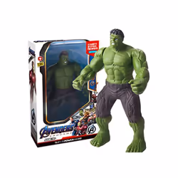 2024 Hulk Ironman Anime Action Figure Toy Christmas Gift Pvc Movable Joints Luminous Doll Collection - 9, 17CM