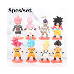 Dragon Ball Action Figure SHF Super Saiyan Anime Figurine Movable and Modifiable Doll Model Collection - 8pcs