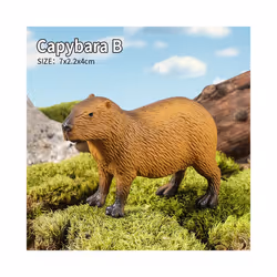 Wild Animals Simulation Rodent Marmot Capybara Model Action Figure Figurine Collection Cute Kid Toy - Capybara B