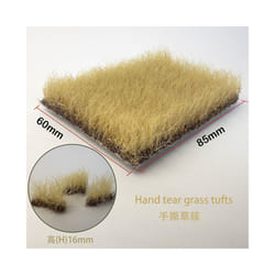 Height 16mm Artificial Grass Tufts Miniature Bushes Plant Cluster For Diy Model Sand Table Scene Garden - qiuhuang