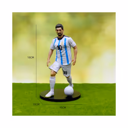 The Football Star C.Ronaldo Messi Mbappe Model Dolls Cartoon Cute Action Figure Car Accessories Football - 2