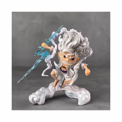 One Piece Anime Figure Sun God Nika Luffy Gear 5 Q Version Statue Action Figure Model Doll Decoration - no box