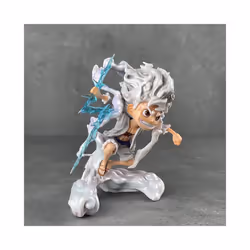 One Piece Anime Figure Sun God Nika Luffy Gear 5 Q Version Statue Action Figure Model Doll Decoration - no box
