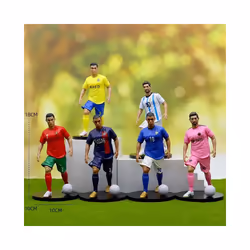 The Football Star C.Ronaldo Messi Mbappe Model Dolls Cartoon Cute Action Figure Car Accessories Football - 4
