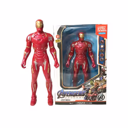 2024 Hulk Ironman Anime Action Figure Toy Christmas Gift Pvc Movable Joints Luminous Doll Collection - 8, 17CM