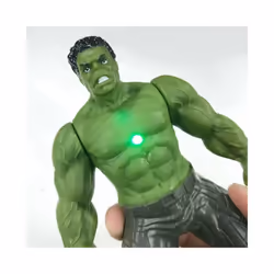 2024 Hulk Ironman Anime Action Figure Toy Christmas Gift Pvc Movable Joints Luminous Doll Collection - 8, 17CM