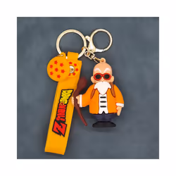 Anime Dragon Ball Keychain Fashion Jewelry Son Goku Vegeta Piccolo Crystal Ball Resin Action Figures - E