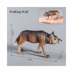 Wolf Figures Animal Toys Wolf Figurines Zoo Pack Realistic Hand-Drawn Figurines Cool Collection Exhibits - Animal-8