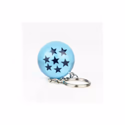 Anime Dragon Ball Keychain Fashion Jewelry Son Goku Vegeta Piccolo Crystal Ball Resin Action Figures - W