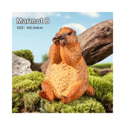 Wild Animals Simulation Rodent Marmot Capybara Model Action Figure Figurine Collection Cute Kid Toy - Marmot B